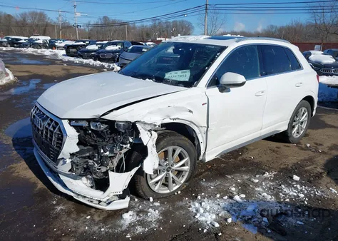 2023 Audi Q3 Premium 45 Tfsi S Line Quattro Tiptronic из США, поврежденный, VIN WA1DECF3XP1109375